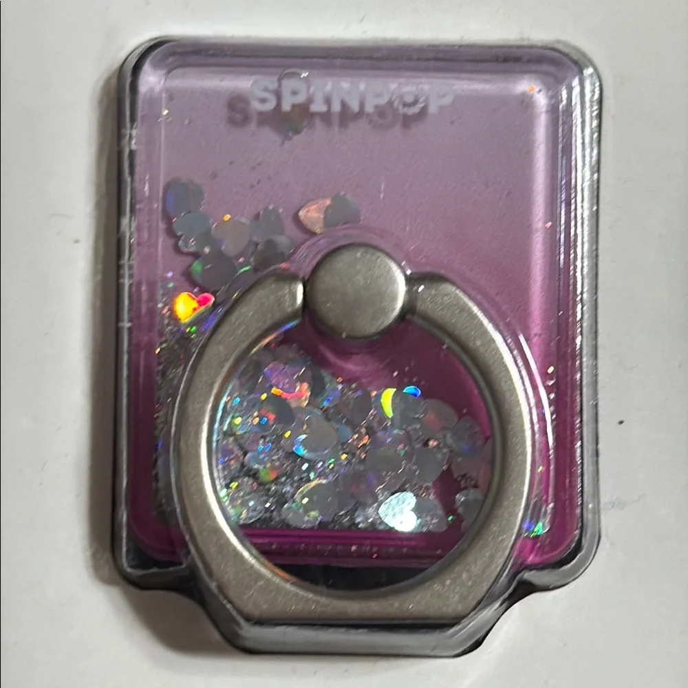Pink and Silver Phone Cover with Glitter Finish